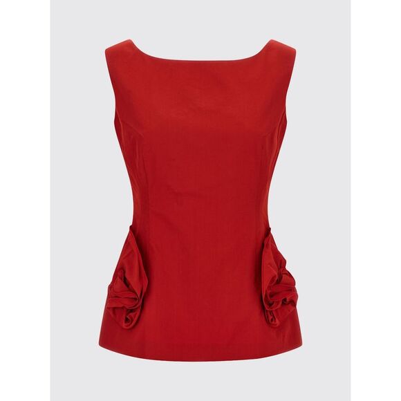 Magda Butrym Top Woman Red